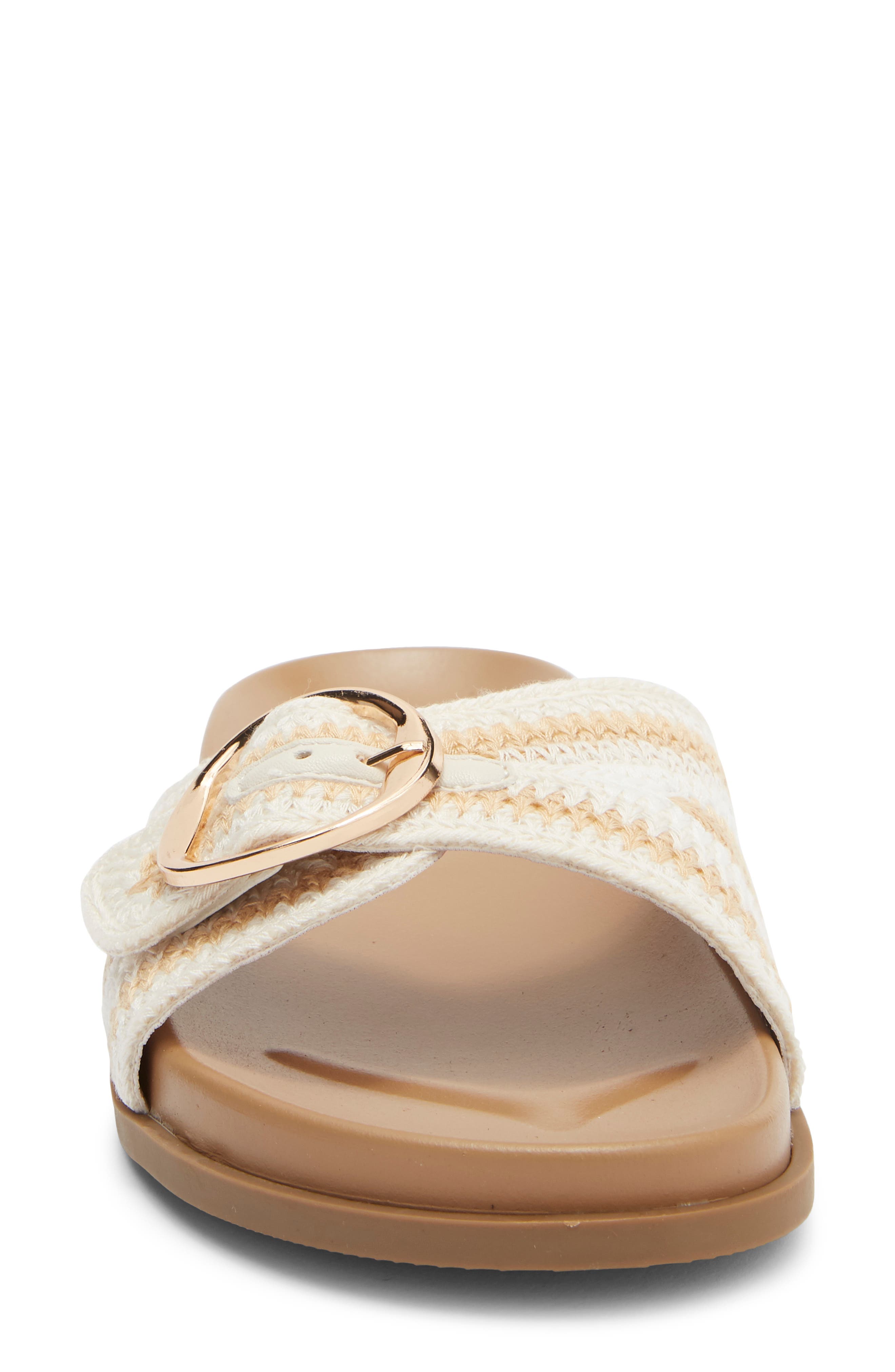 TOP MODA Daniela Slide Sandal, Alternate, color, Beige