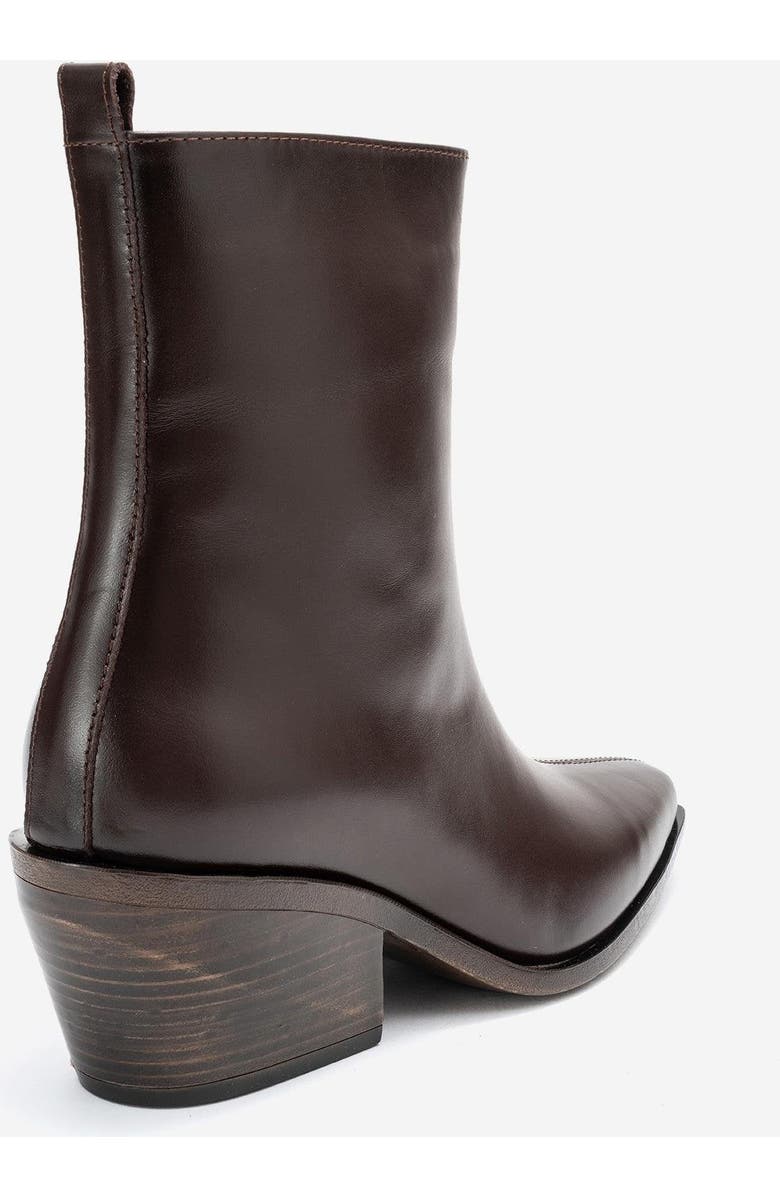 Forever & Always Shoes Lexia Leather Western Boot, Alternate, color, Brown