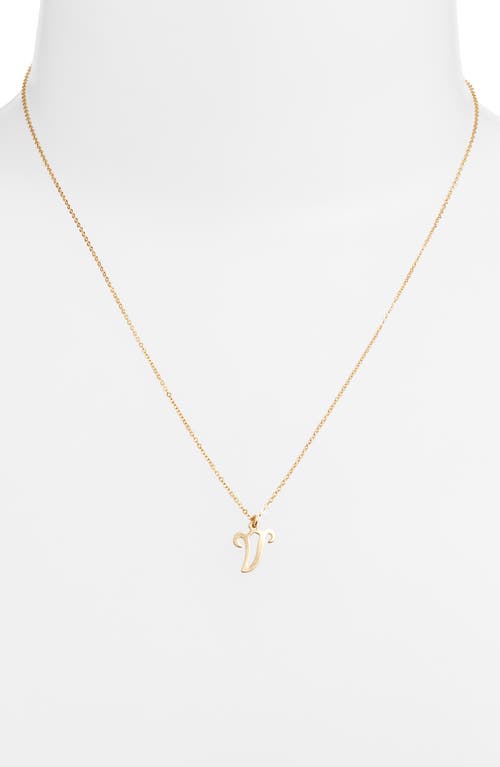 Set & Stones Gianna Initial Pendant Necklace In Gold/v