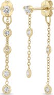 Zoë Chicco 14K Gold Floating Diamond Front/Back Earrings