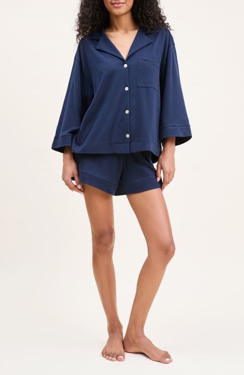 PETITE PLUME PETITE PLUME OLIVIA PIMA COTTON SHORT PAJAMAS 
