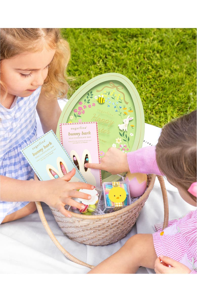 sugarfina Hoppy Easter Treats 3-Piece Candy Bento Box and Chocolate Bars Bundle, Alternate, color, 
