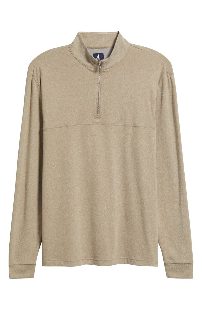 johnnie-O Mikey Quarter Zip Pullover, Alternate, color, Almond