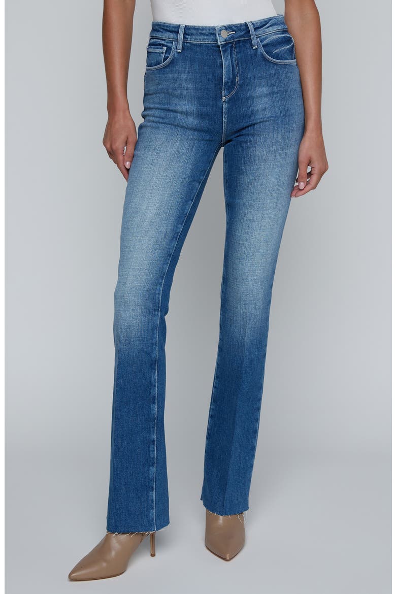 Ruth Raw Hem Straight Leg Jeans, Main, color, CASTRO