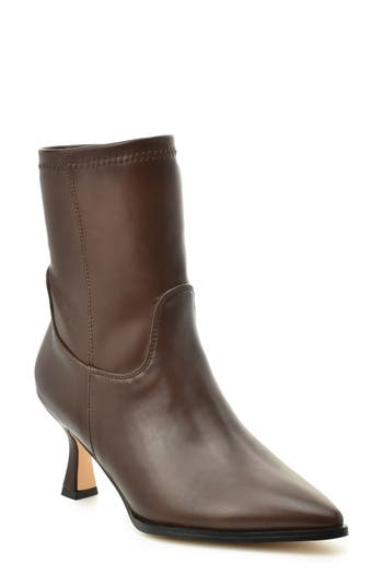 NICOLE MILLER NICOLE MILLER KITTEN HEEL STRETCH BOOTIE