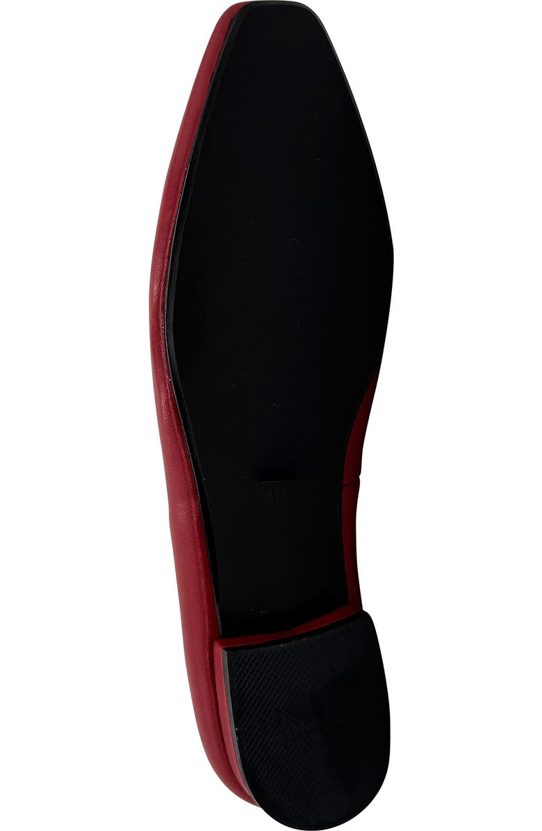 CHELSEA CREW Slick Flat, Alternate, color, Red Leather