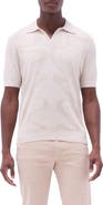 Bugatchi Johnny Collar Cotton & Silk Polo Sweater