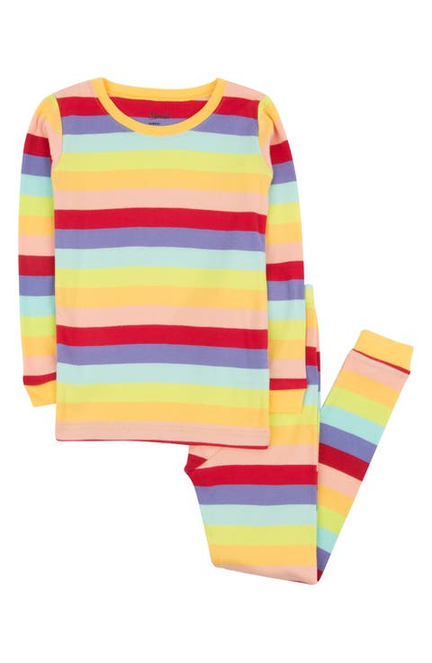 Kids Two-Piece Striped Cotton Matching Family Pajamas