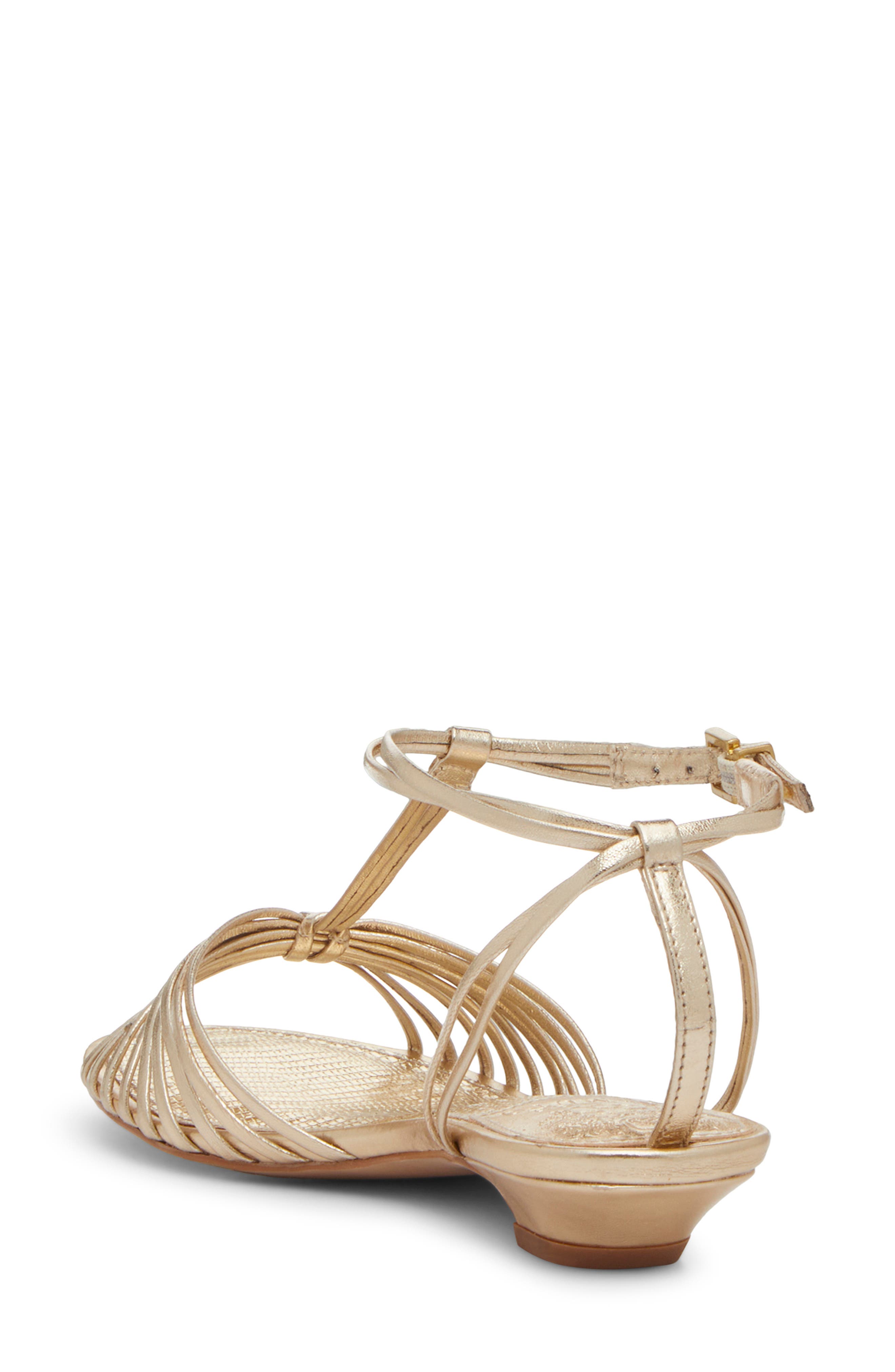 Vince Camuto Maura Ankle Strap Sandal, Alternate, color, Egyptian Gold