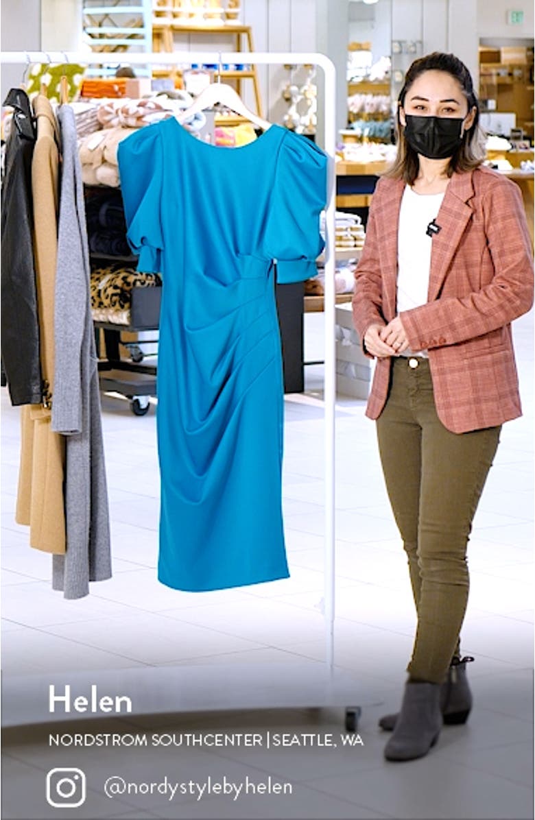 Scuba Crepe Cocktail Dress, sales video thumbnail