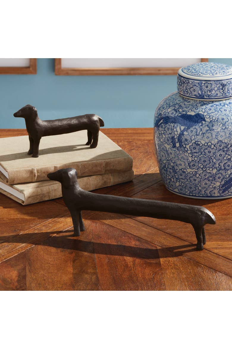 Connley Dogs Sculptures Decorative Objects Set of 2, Alternate, color, Black