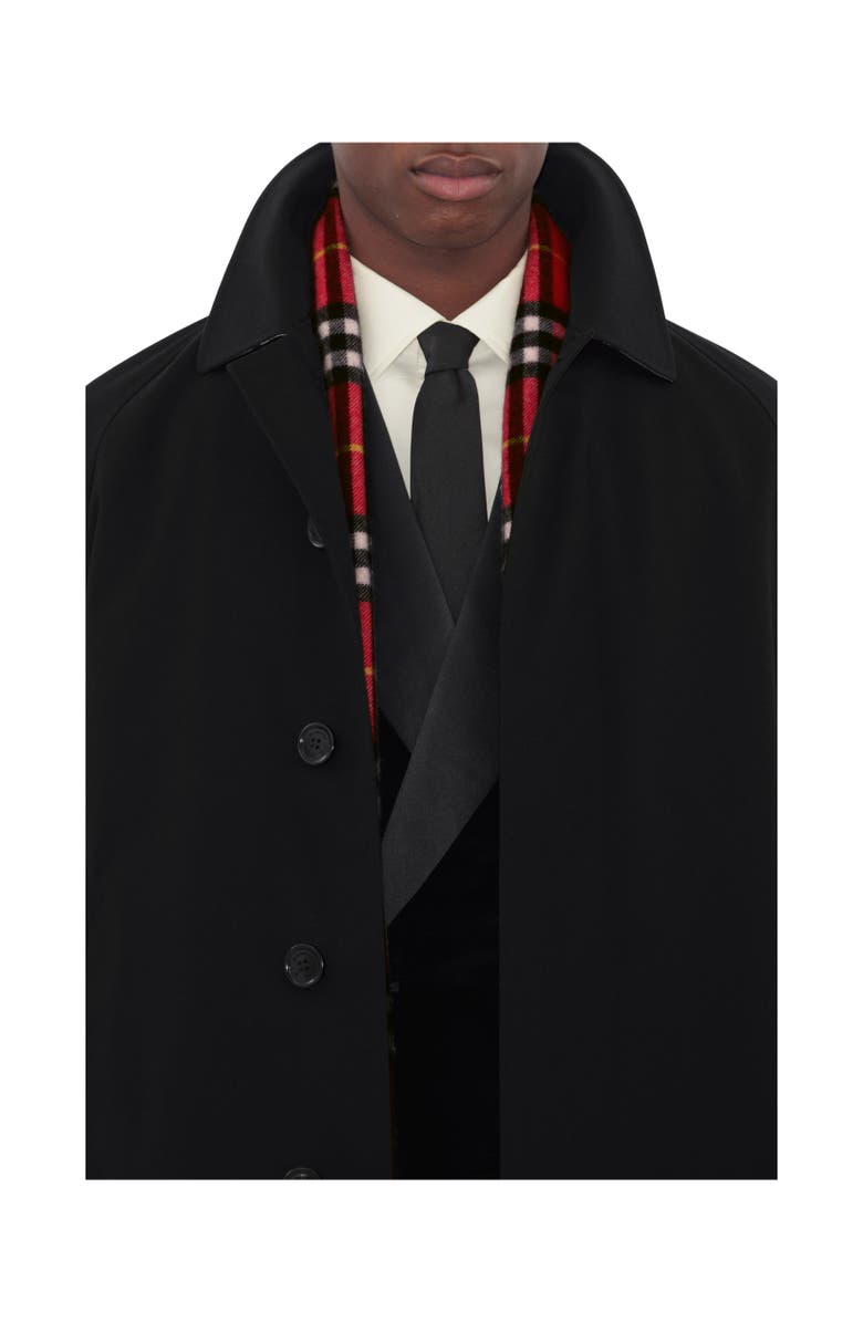 Burberry Long Camden Heritage Car Coat, Alternate, color, Black