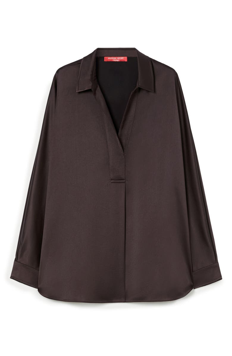 Marina Rinaldi Euro Satin Shirt, Alternate, color, 