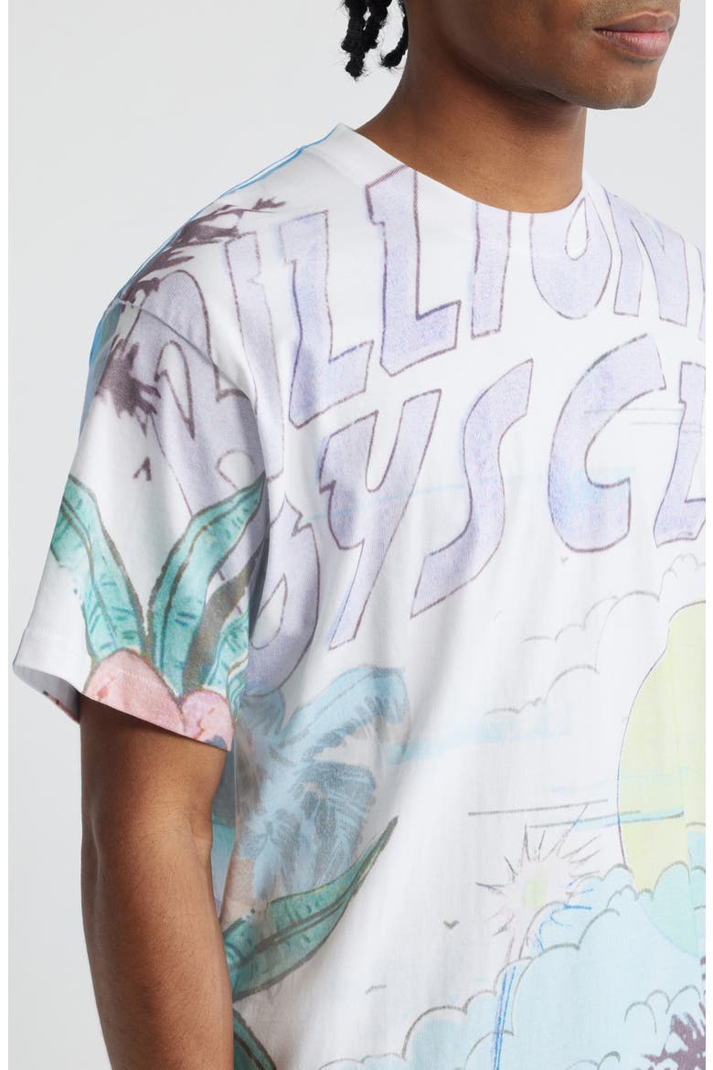 BB Sunrise Oversize Graphic T-Shirt, Alternate, color, WHITE