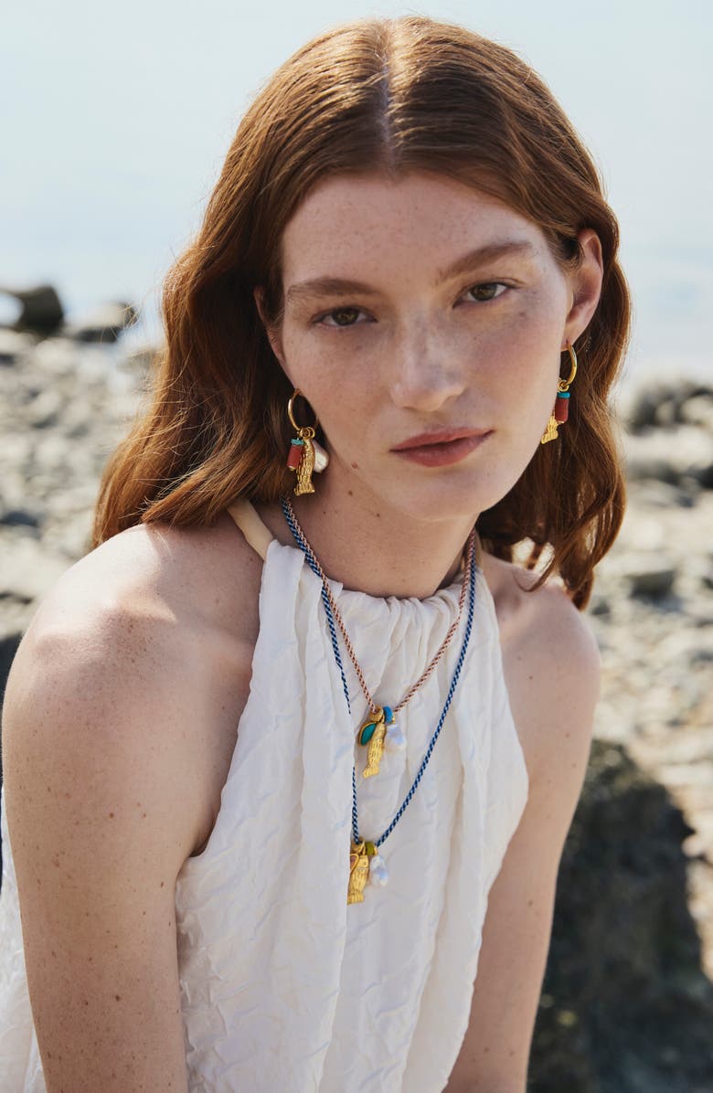 Lizzie Fortunato Minnow Charm Necklace, Alternate, color,