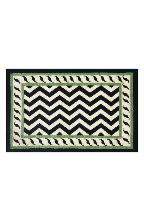 Chevron Border Indoor/Outdoor Doormat