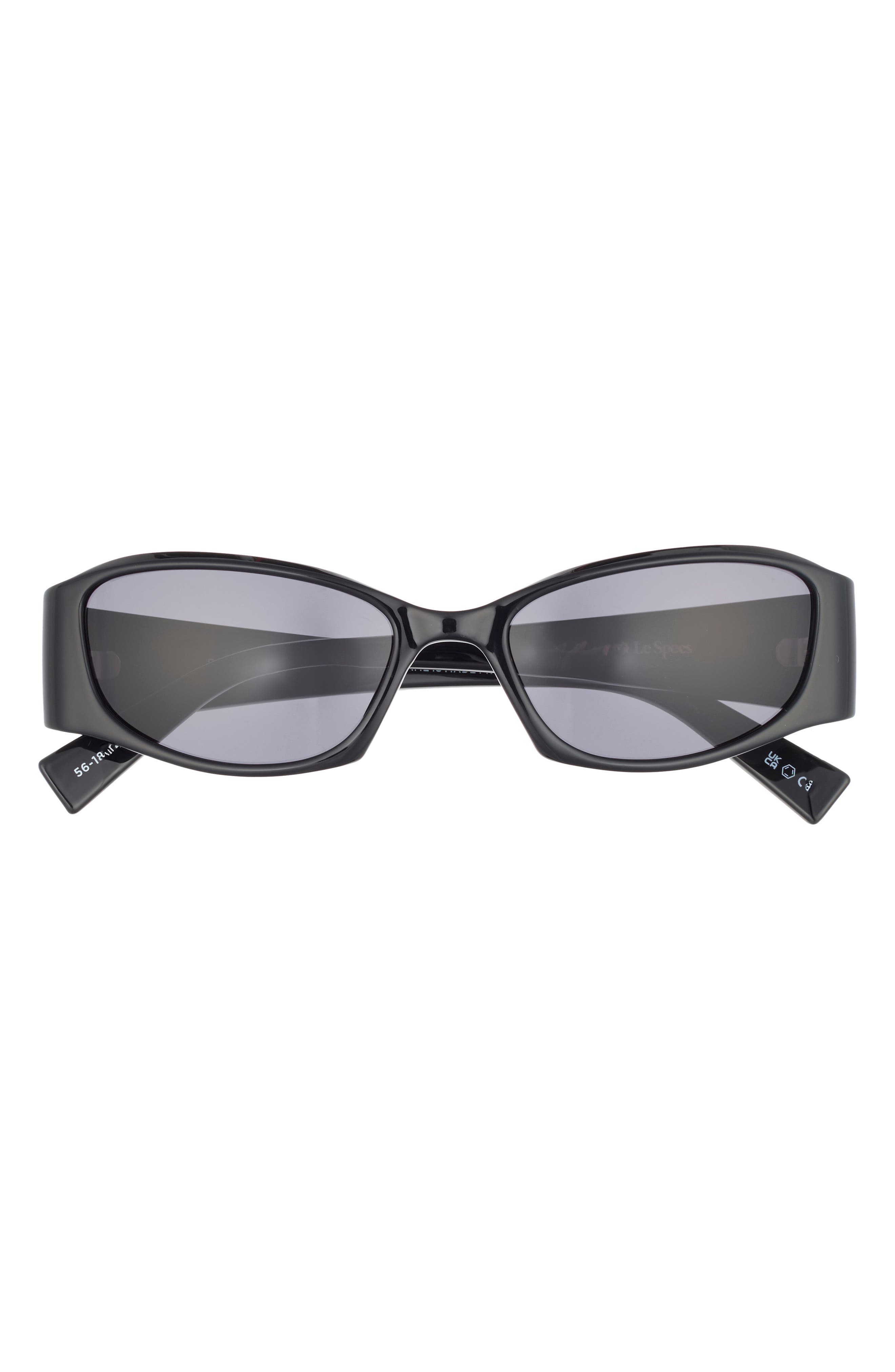 Le Specs Barrier 56mm Oval Sunglasses