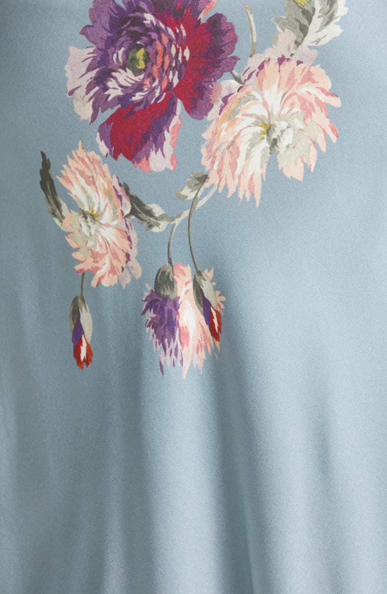 Rebecca Taylor Simone Fleur Silk Charmeuse Bias Cut Skirt, Alternate, color,