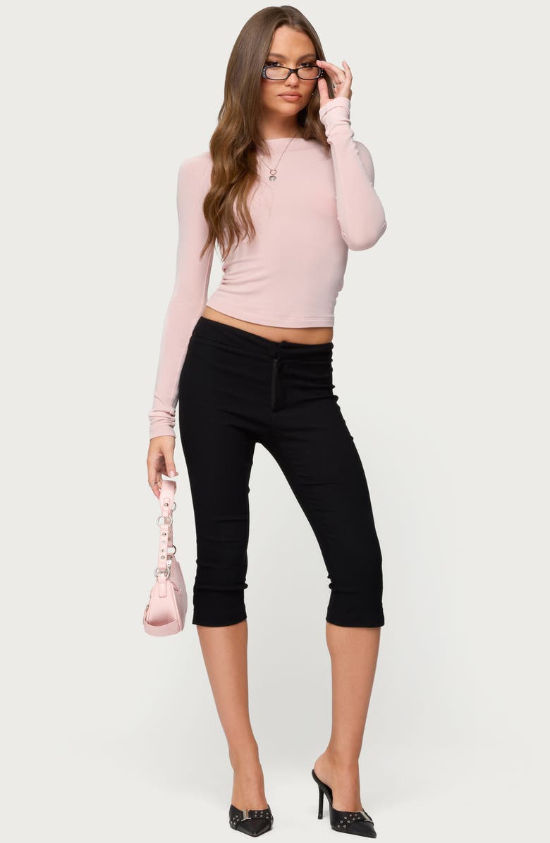 EDIKTED Embry Boat Neck Raglan Sleeve Top, Alternate, color, Light-Pink