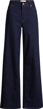 FRAME Long Le Slim Palazzo High Waist Wide Leg Jeans
