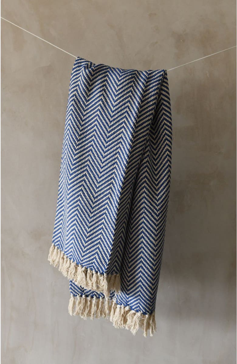 The Nascent Cara Throw, Alternate, color, Blue