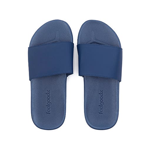 Feelgoodz Banyan Rubber Spa/shower Slide Sandals In Blue