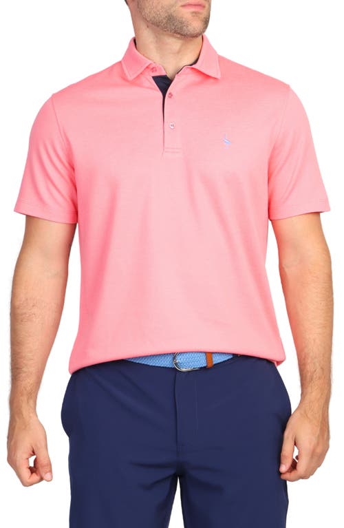 Tailorbyrd Solid Modal Blend Polo In Salmon