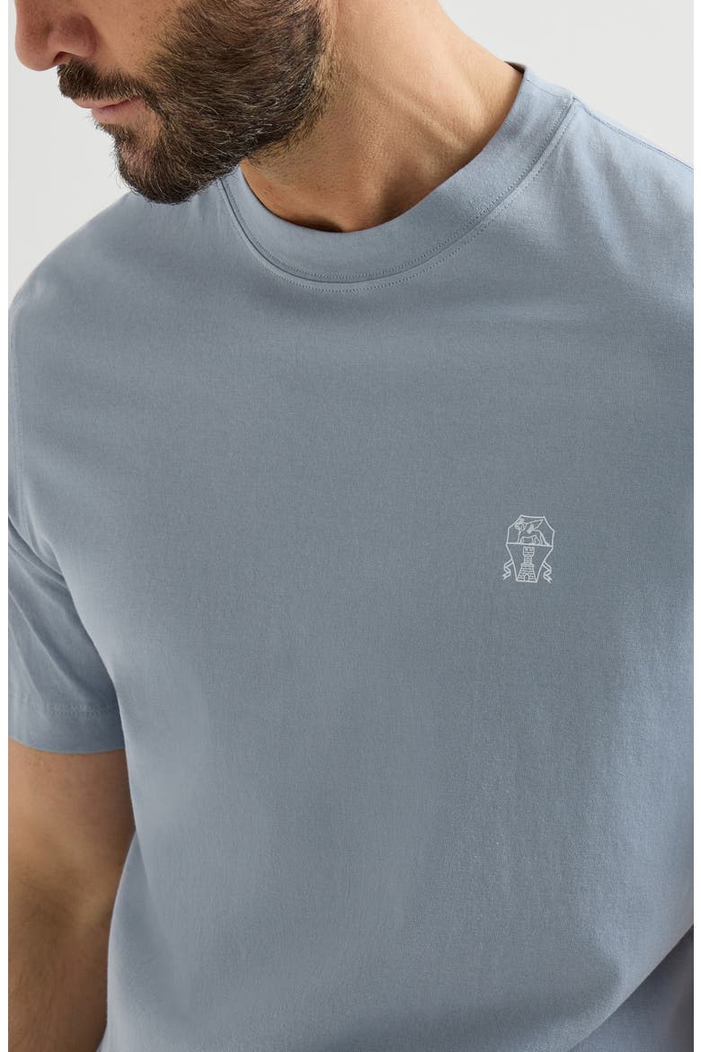 Jersey T-shirt with logo, Alternate, color, Slate
