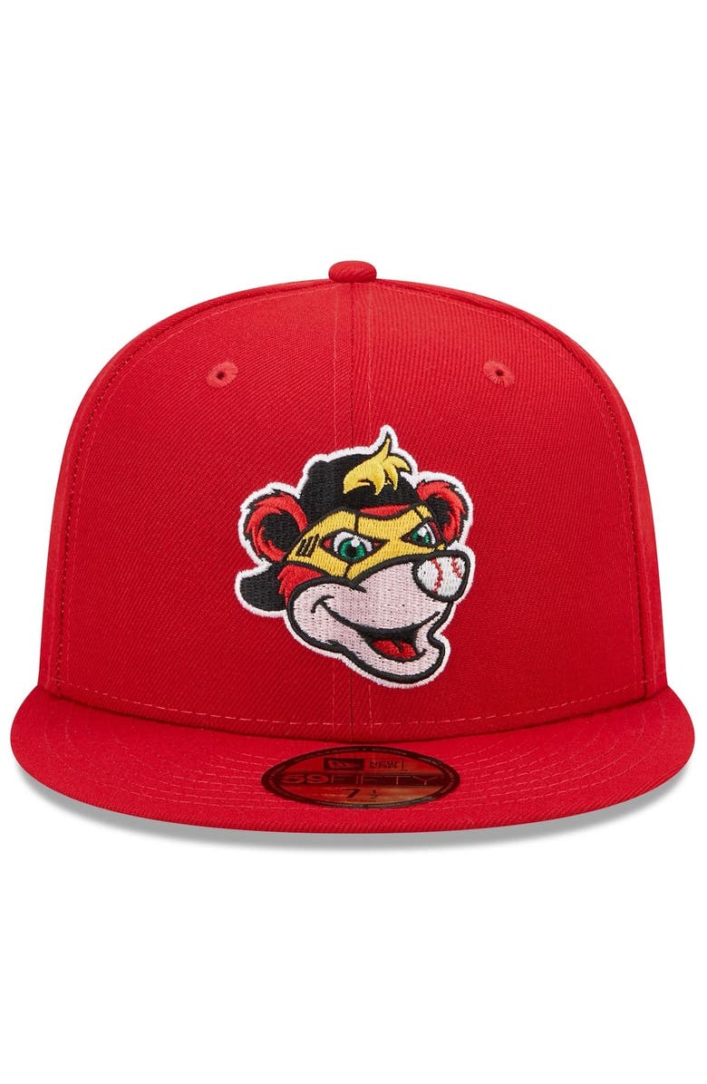 New Era Men's New Era Red Indianapolis Indians Marvel x Minor League 59FIFTY Fitted Hat, Alternate, color, Red