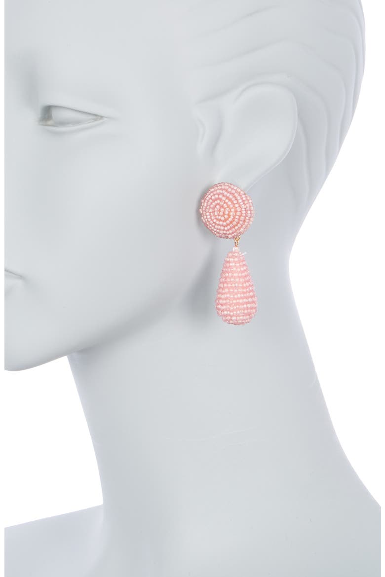 Ramona Beaded Statement Drop Earrings, Alternate, color, LIGHT PINK
