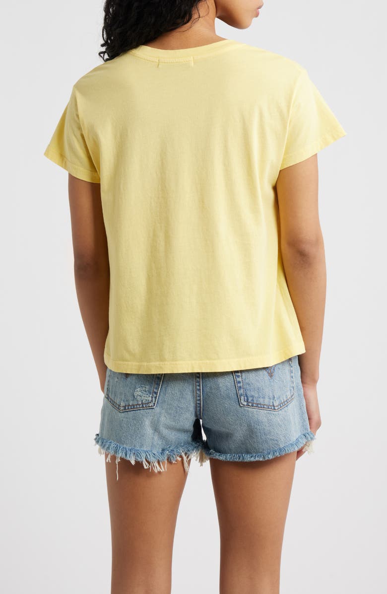 Daydreamer Rolling Stones Satisfaction Cotton Graphic T-Shirt, Alternate, color, Poppy Yellow