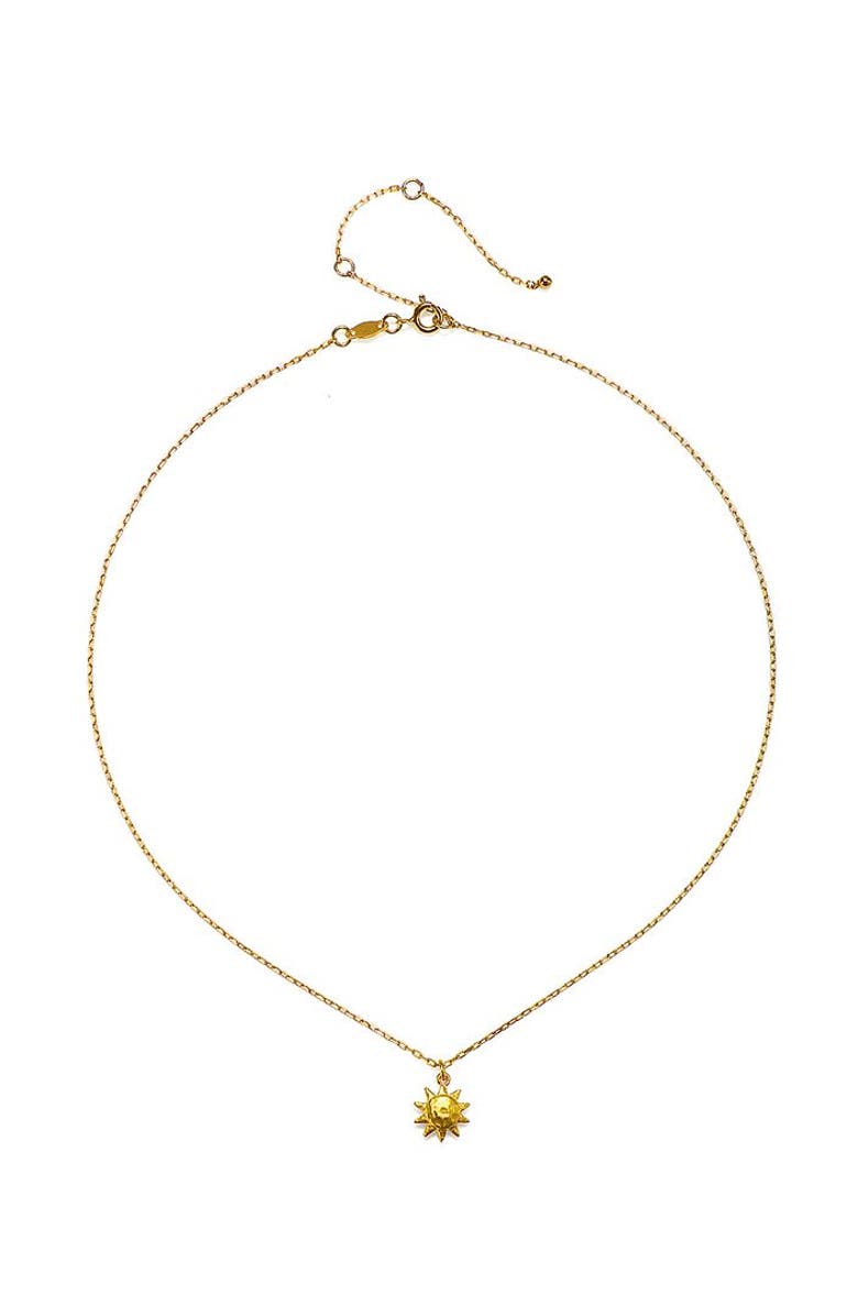 Satya Jewelry Here Comes the Sun Necklace, Alternate, color, Gold