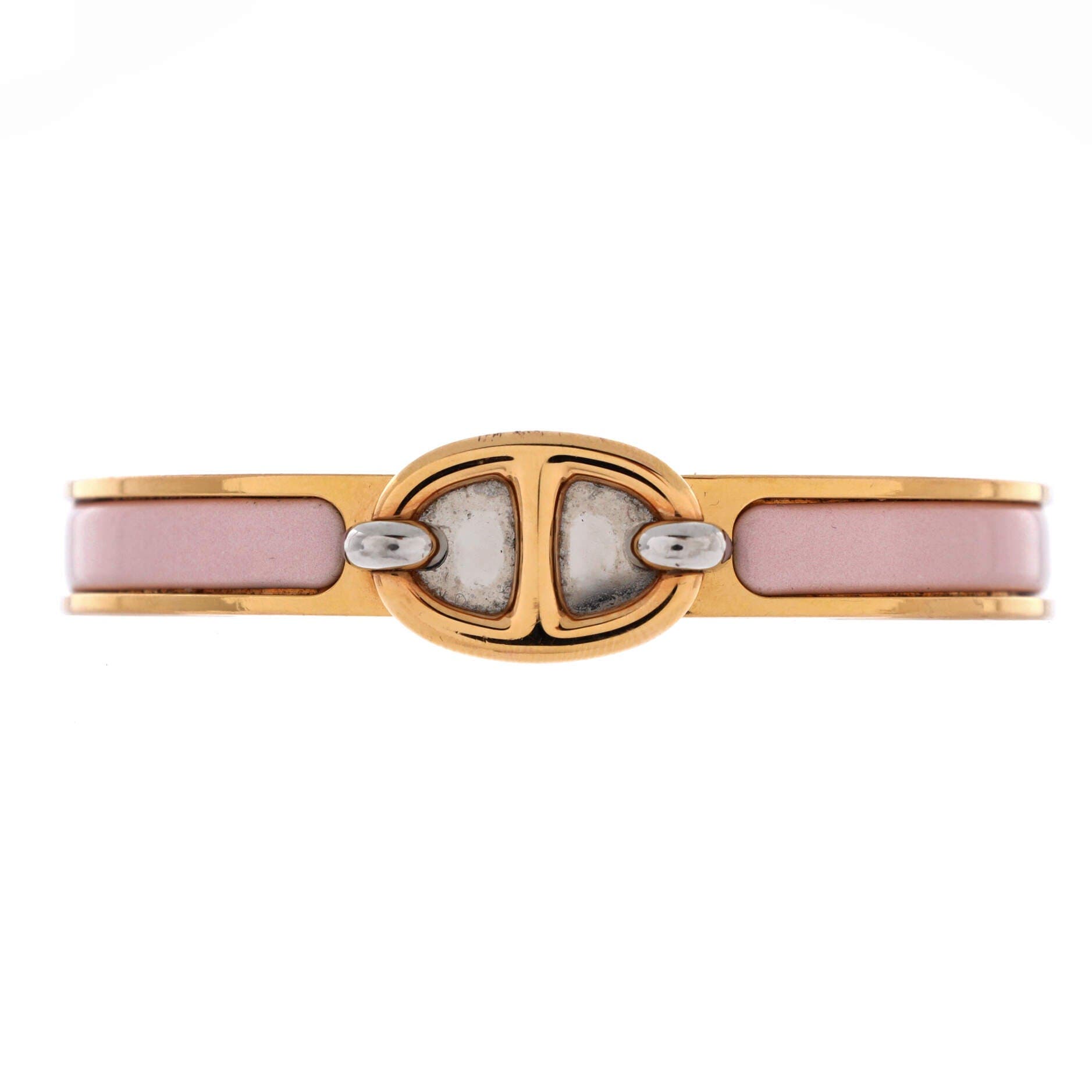 Mini Clic Chaine d'Ancre Bracelet Metal and Enamel, Main, color, Pink