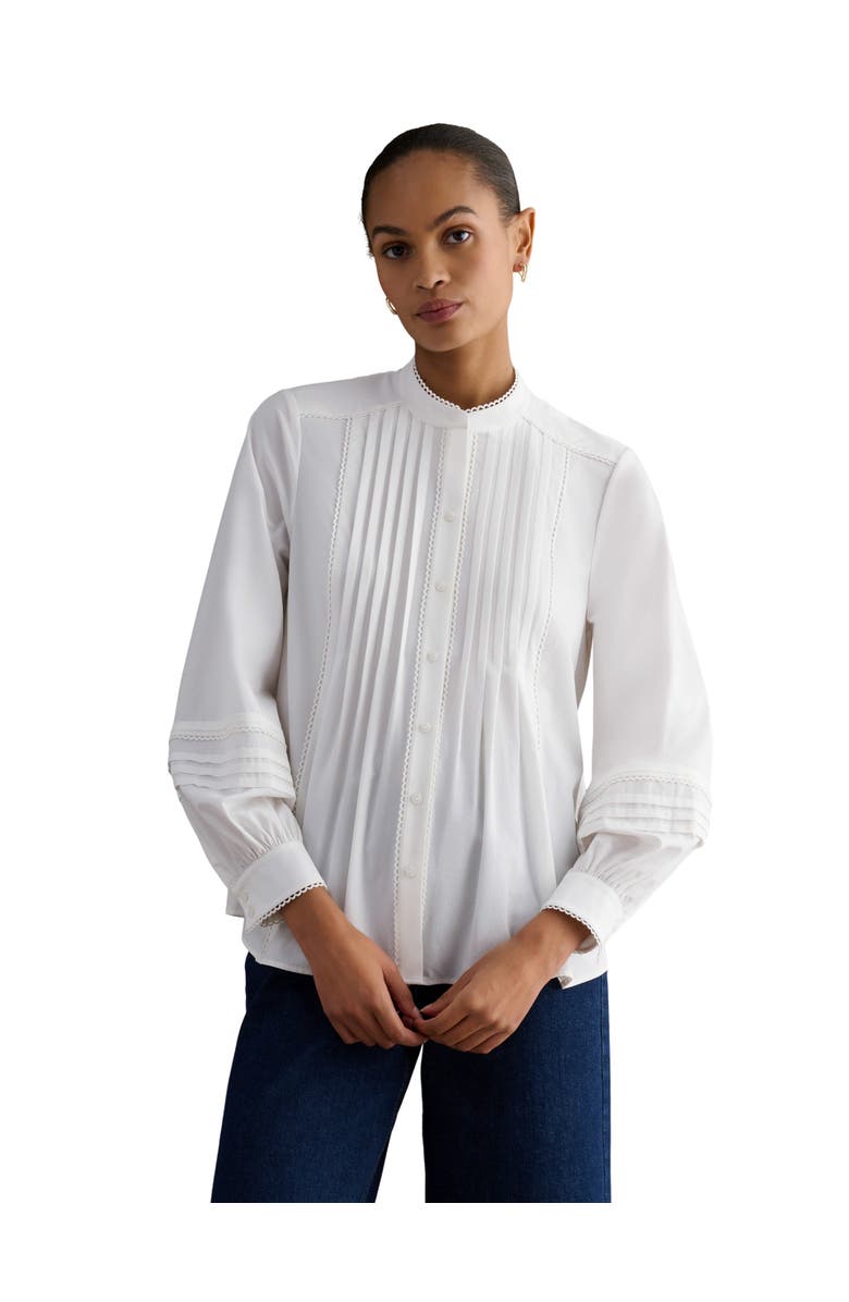 HOBBS LONDON Mariette Blouse, Main, color, Ivory