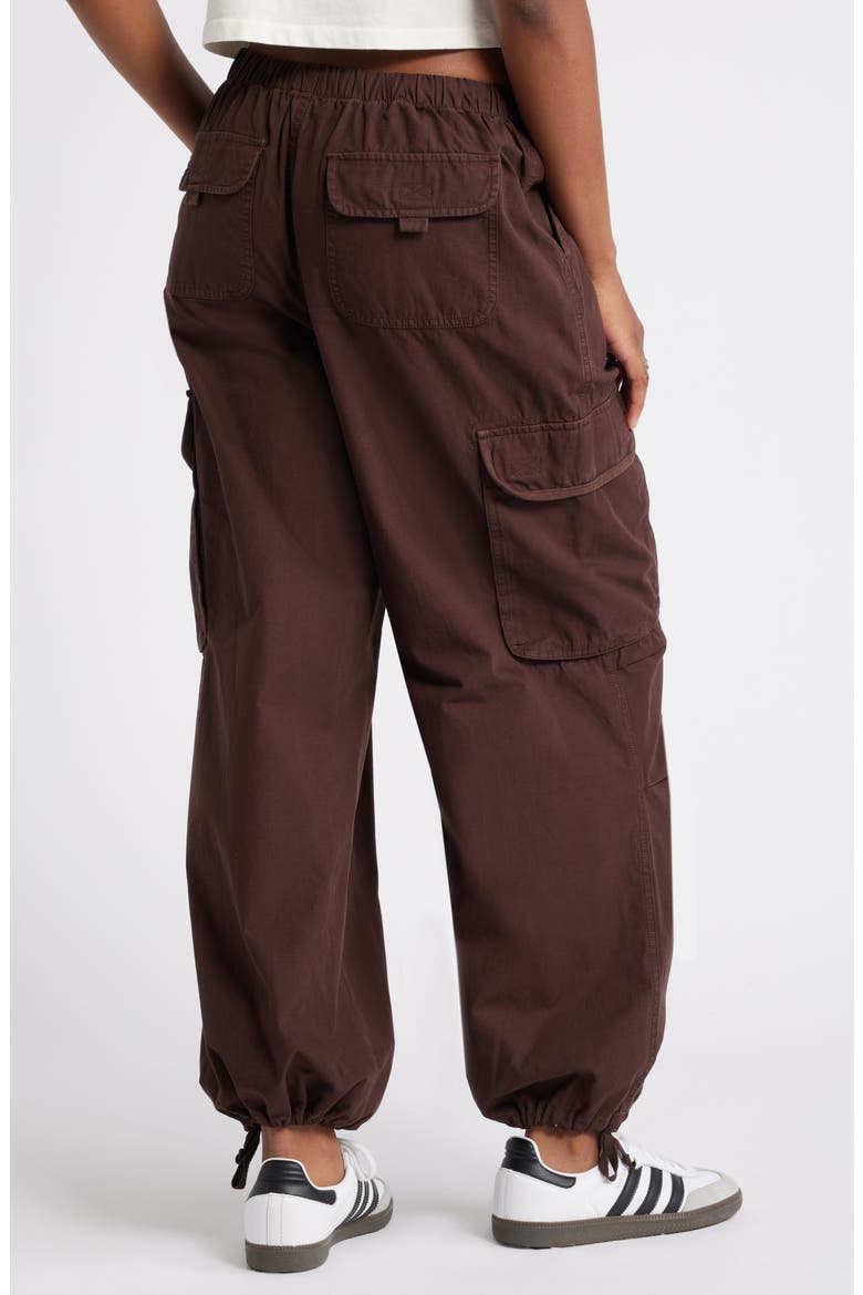 Parachute Cotton Cargo Pants, Alternate, color, BROWN COFFEE