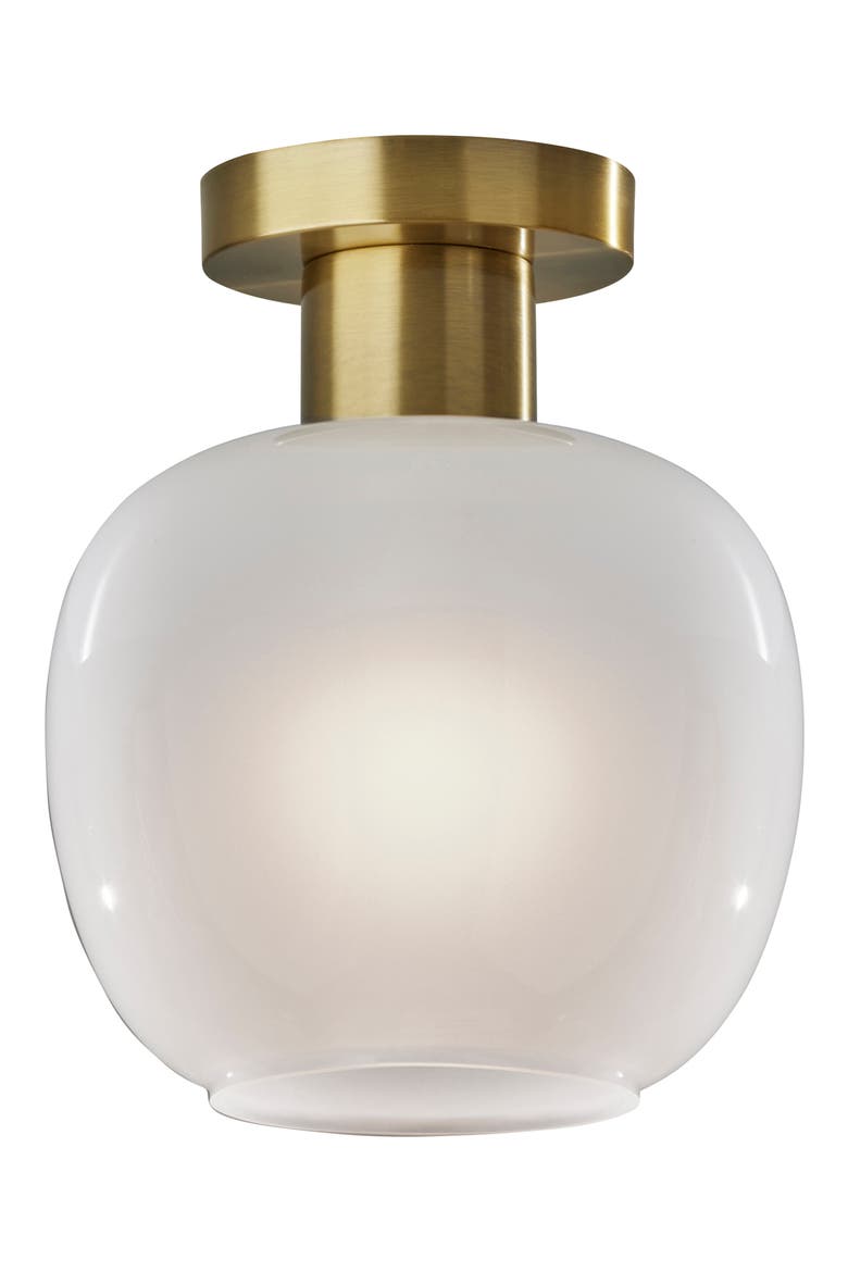 Magnolia Flush Mount, Main, color, ANTIQUE BRASS