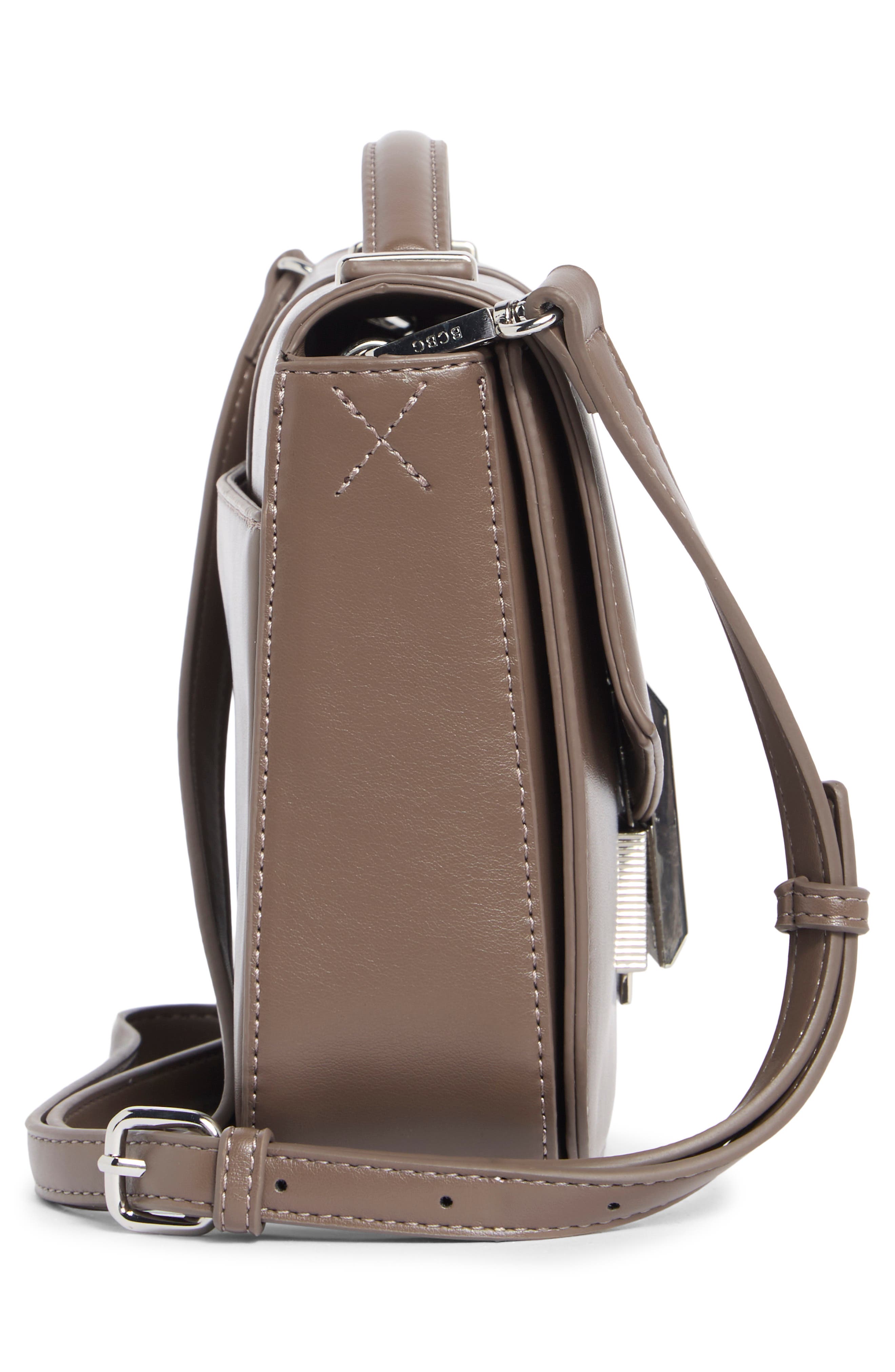 Double Bar Crossbody Bag, Alternate, color, MUSHROOM