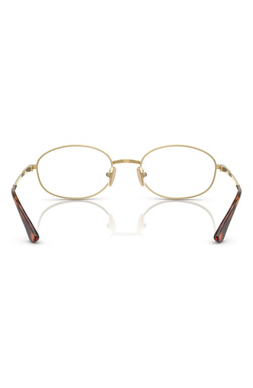 Vogue 52mm Oval Optical Glasses In Gold