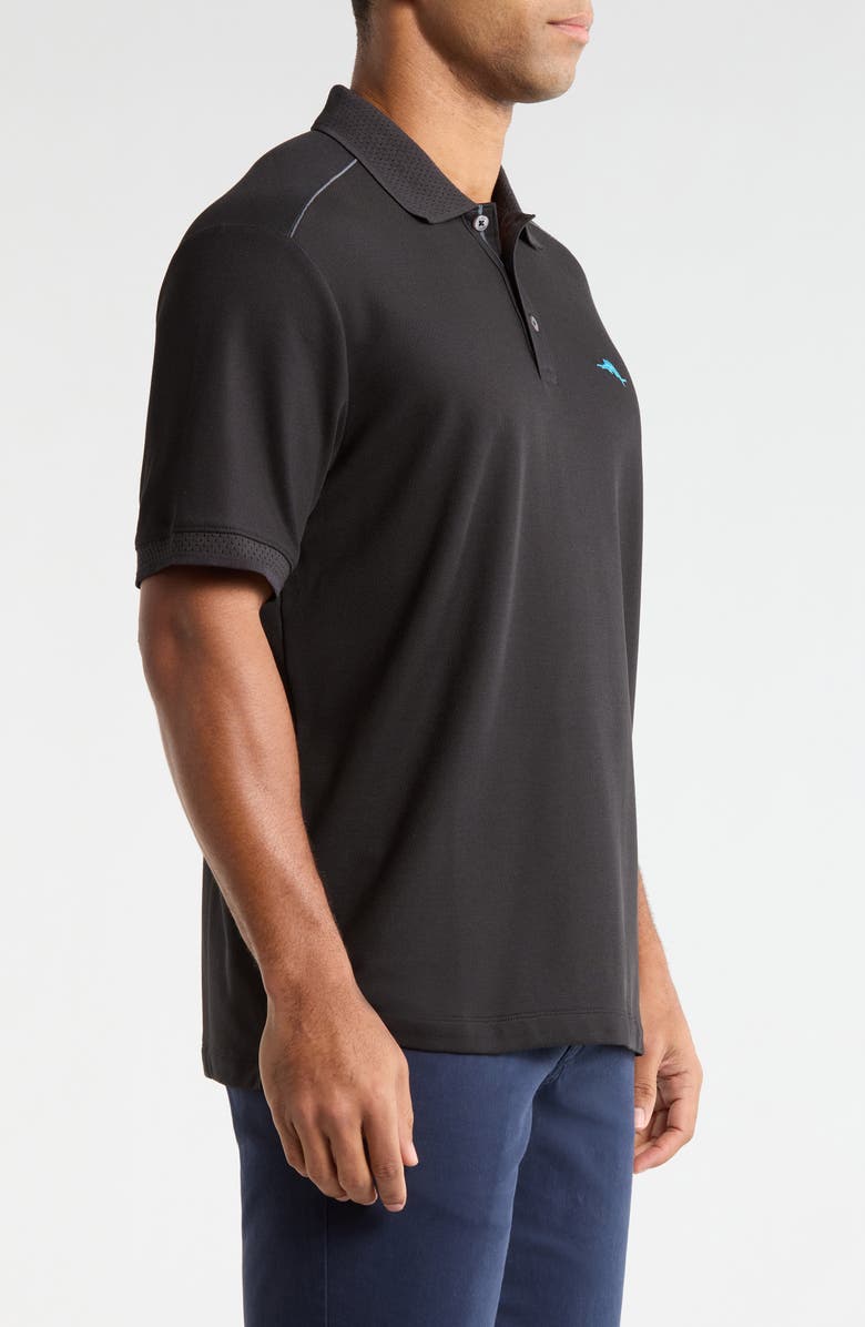 Tommy Bahama Emfielder Icon Solid IslandZone<sup>®</sup> Polo, Alternate, color, Black