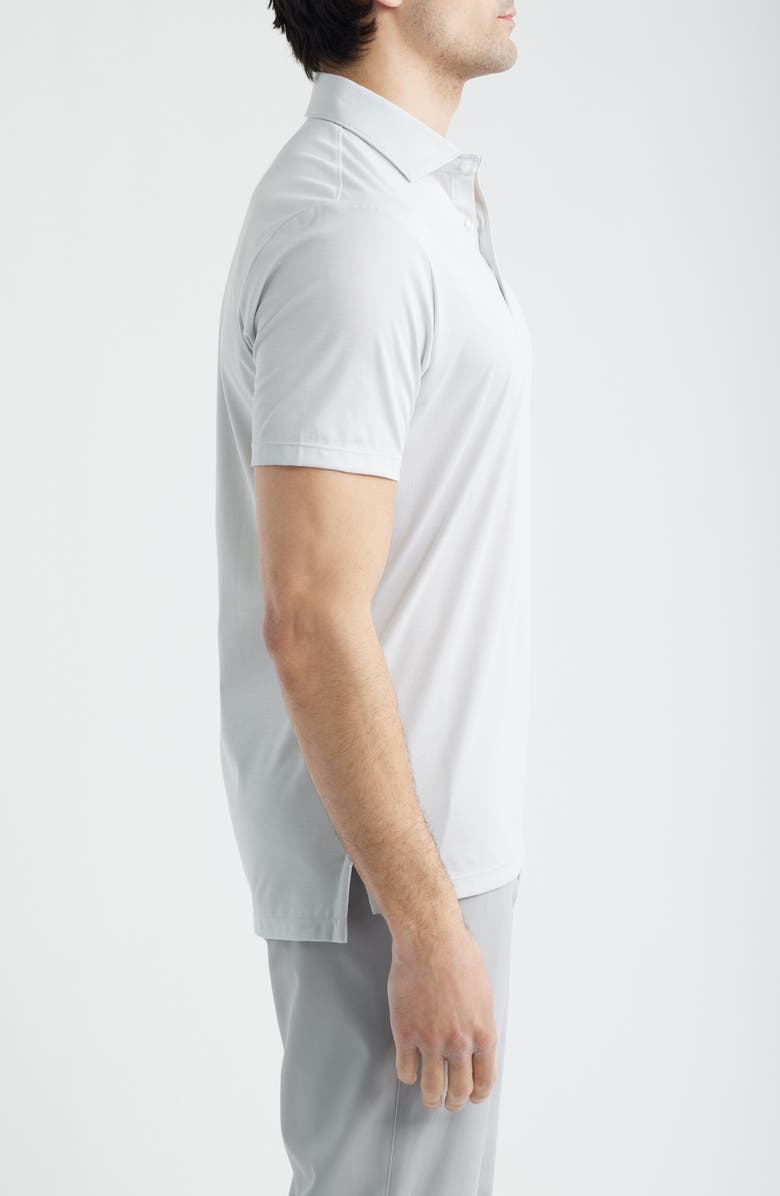 johnnie-O Elba Top Shelf Cotton Blend Piqué Polo, Alternate, color, Light Gray
