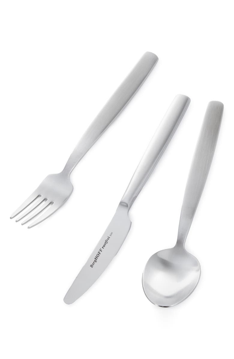BergHOFF Kids' Leo Legacy 3-Piece Flatware Set, Alternate, color, Silver