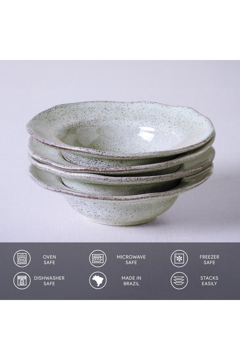 Dessert/Deep Rim Plate Set of 4, Alternate, color, Pistache
