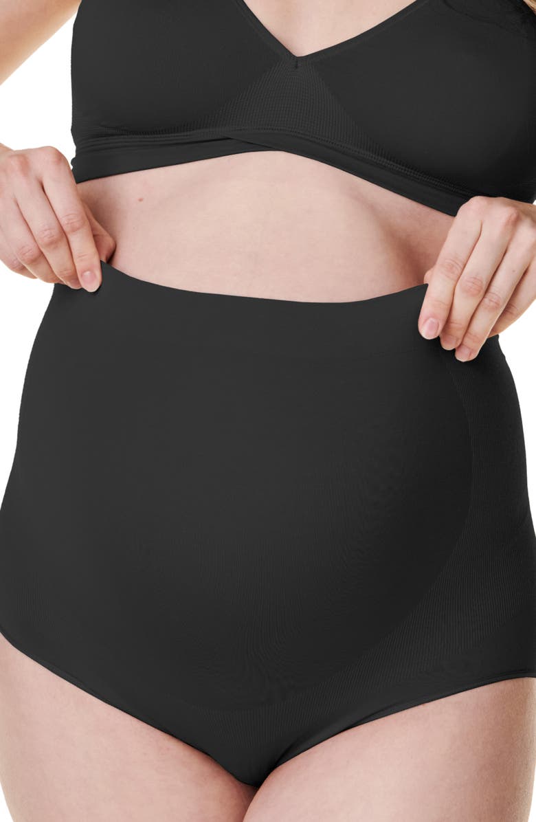 Bravado Designs High Waist Maternity Briefs, Main, color, Black