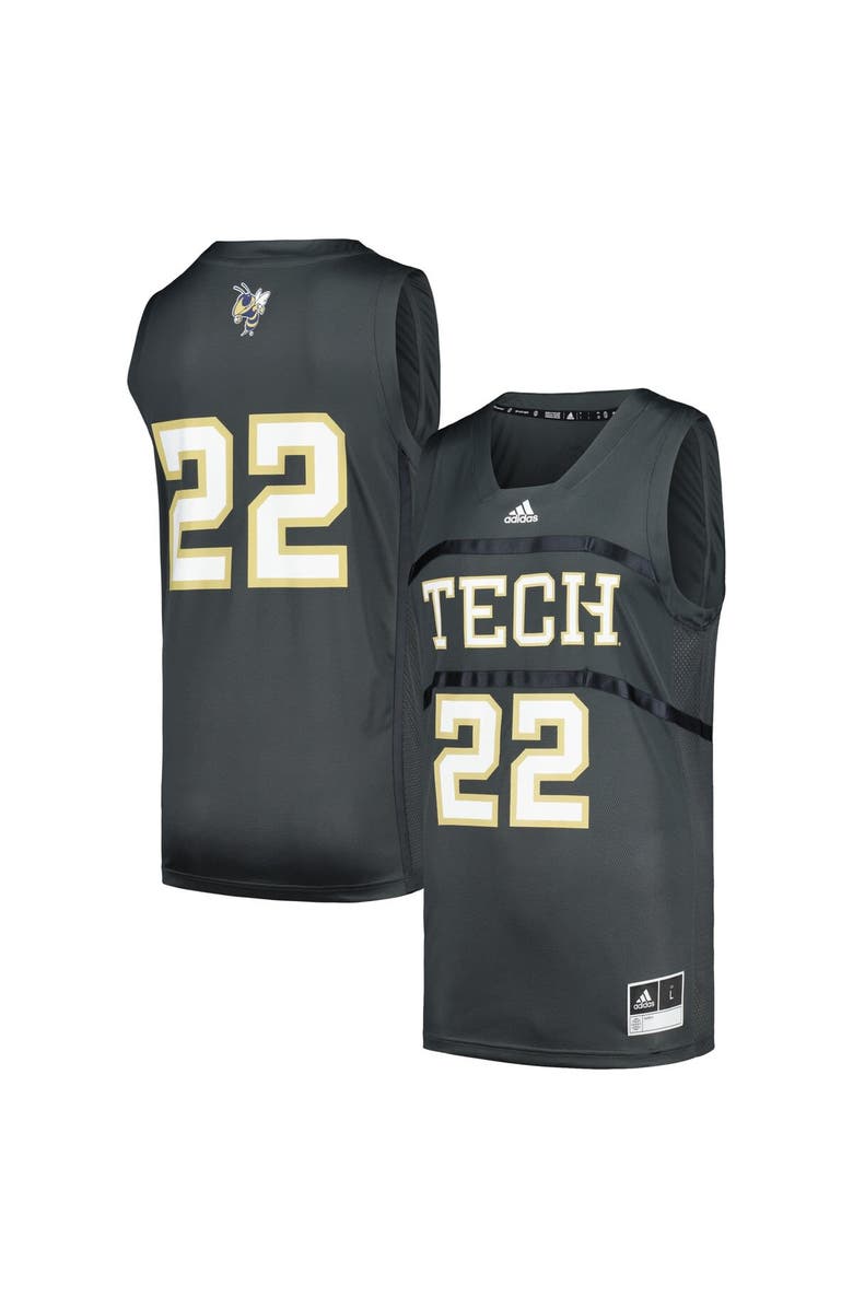 adidas Men's adidas #22 Gray Georgia Tech Yellow Jackets Swingman Jersey, Main, color, Gray