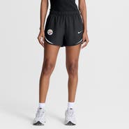 Nike Women's Nike Black Pittsburgh Steelers Tempo Mid-Rise Dri-FIT Shorts