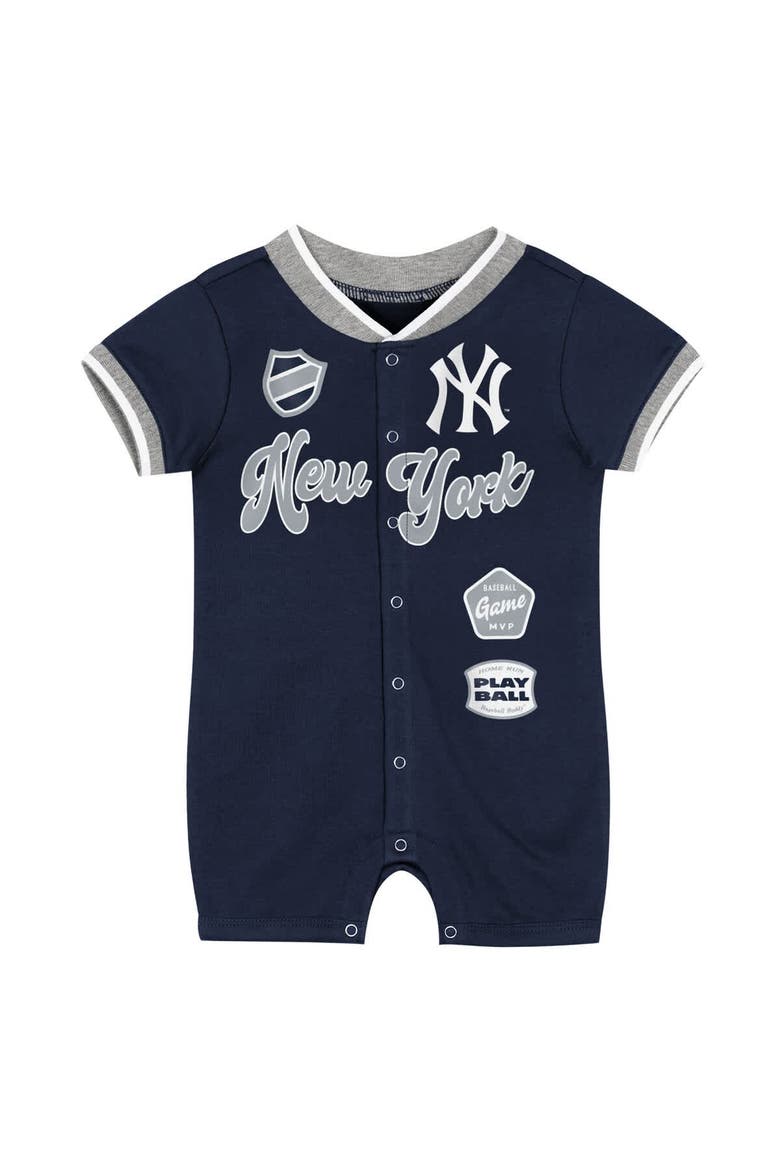Newborn Outerstuff Navy New York Yankees Pinch Coverall, Alternate, color, Navy