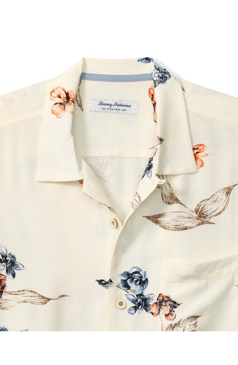 Tommy Bahama Veracruz Cay Vintage Floral Short Sleeve Button-Up Shirt, Alternate, color, 