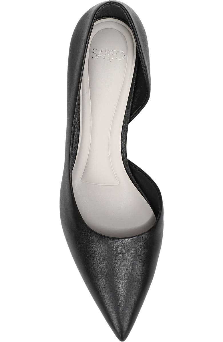 SARTO by Franco Sarto Tawny Pointed Toe Half d'Orsay Pump, Alternate, color, Black
