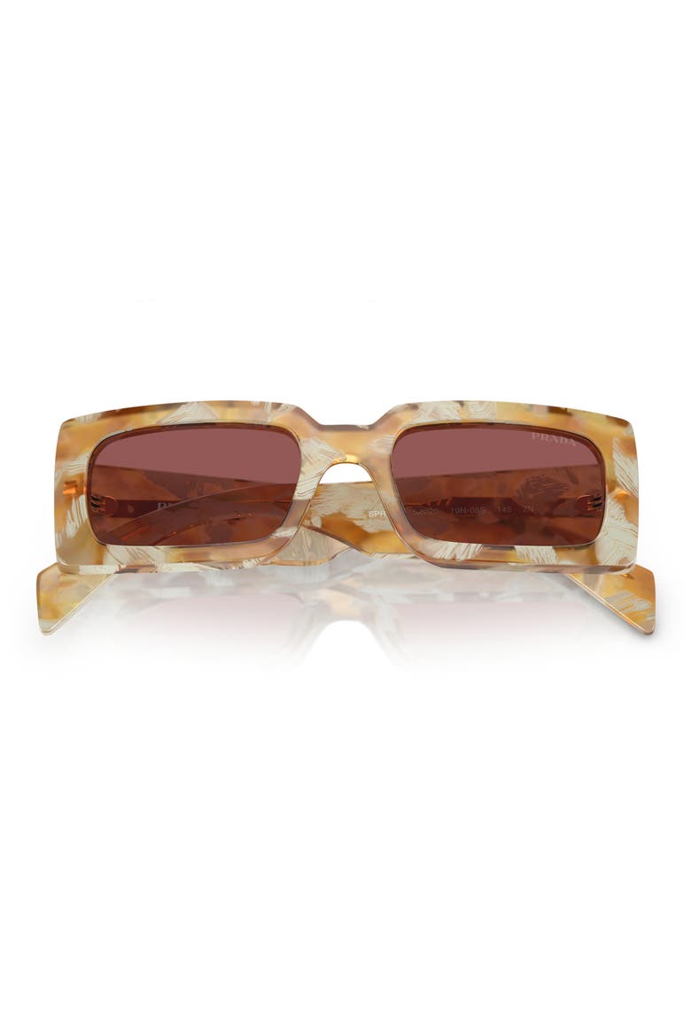 52mm Pillow Sunglasses, Alternate, color, DNUDARK BROWN 2