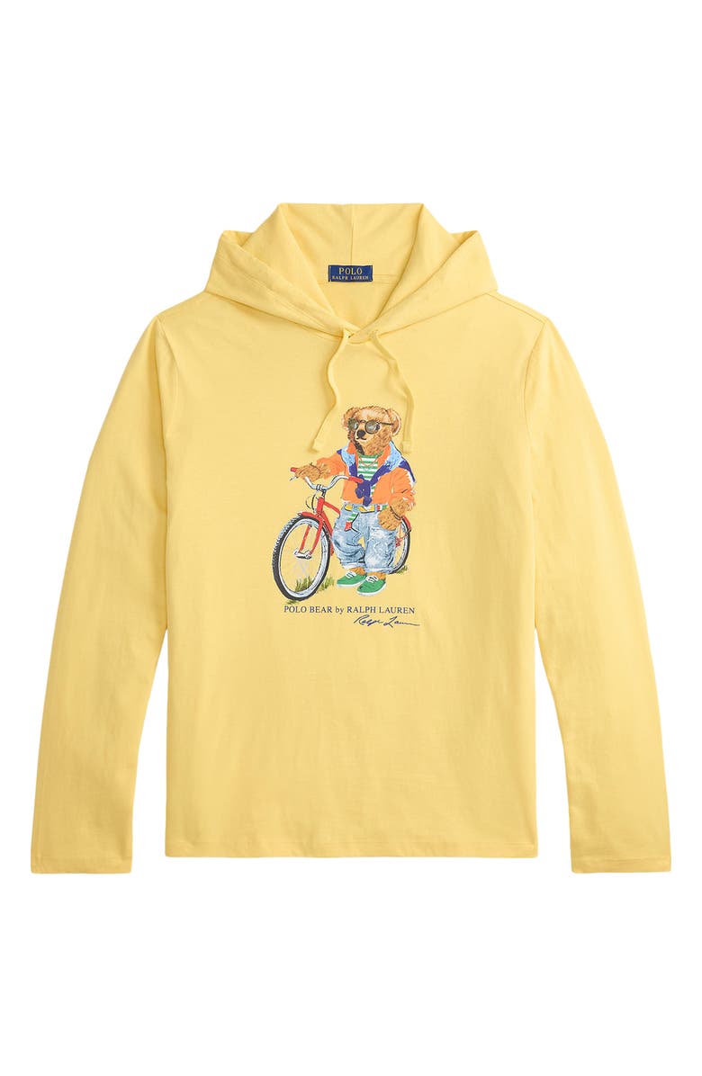Polo Ralph Lauren Polo Bear Graphic Hoodie, Alternate, color, Corn Yellow-Summer Bear